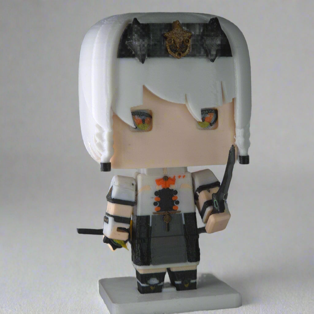 Chibi SOLDIER 0 ANBY Figurine, 3D Printed, FANMADE