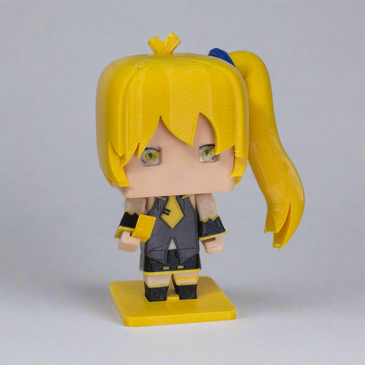 Chibi Akita Neru Figurine, 3D Printed, FANMADE