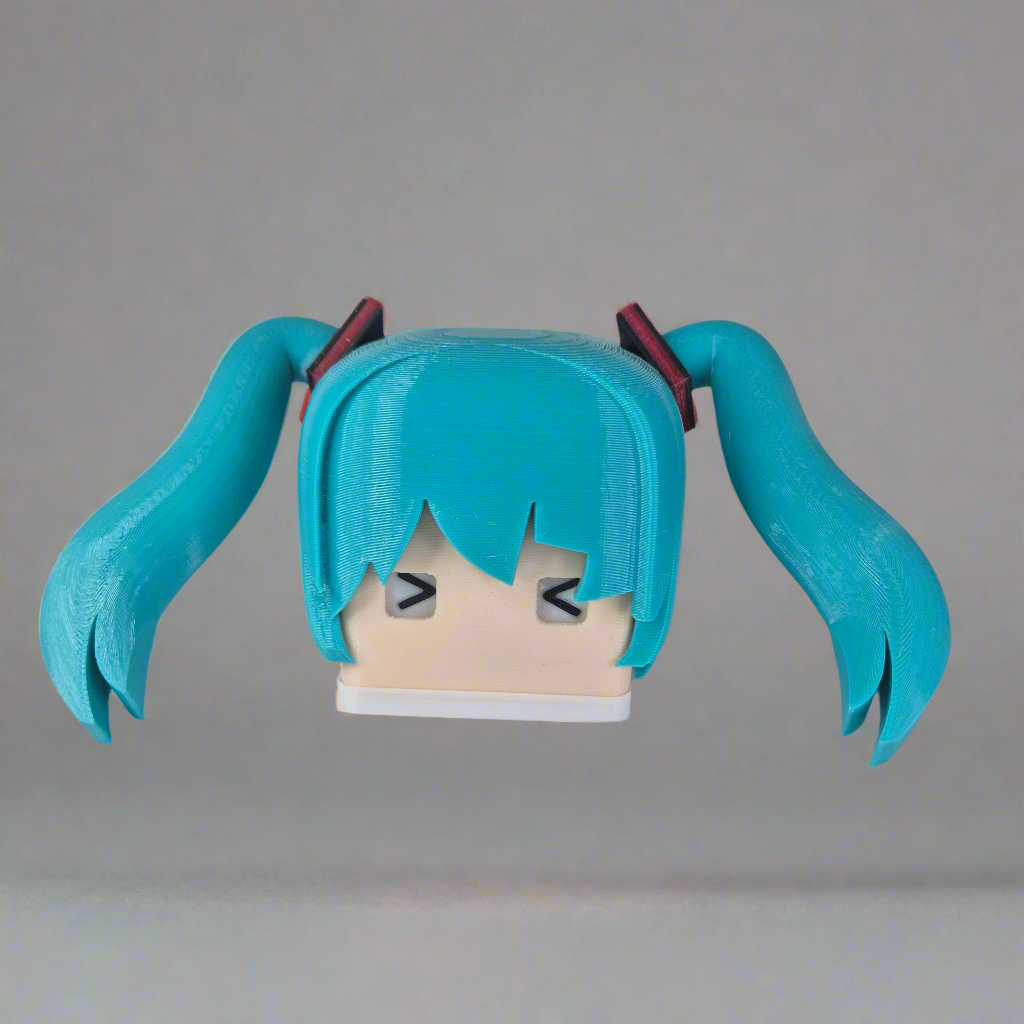 Chibi Hatsune Miku Figurine, 3D Printed, FANMADE