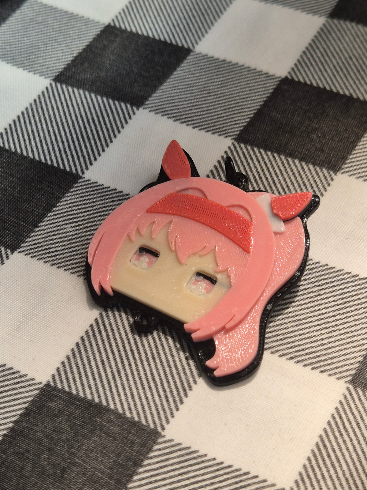 Faceplate, Haru Urara, 3D Printed, Fanmade