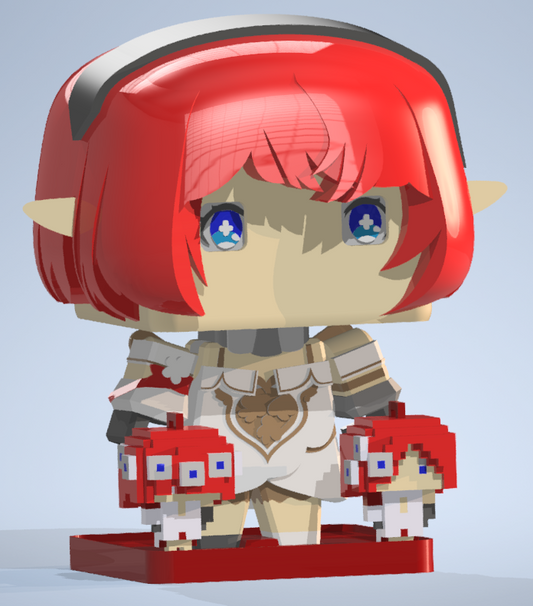 [Pre-order] Chibi Tribbie Figurine, 3D Printed, FANMADE
